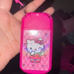 Hello Kitty holographic hand sanitizer Keychain